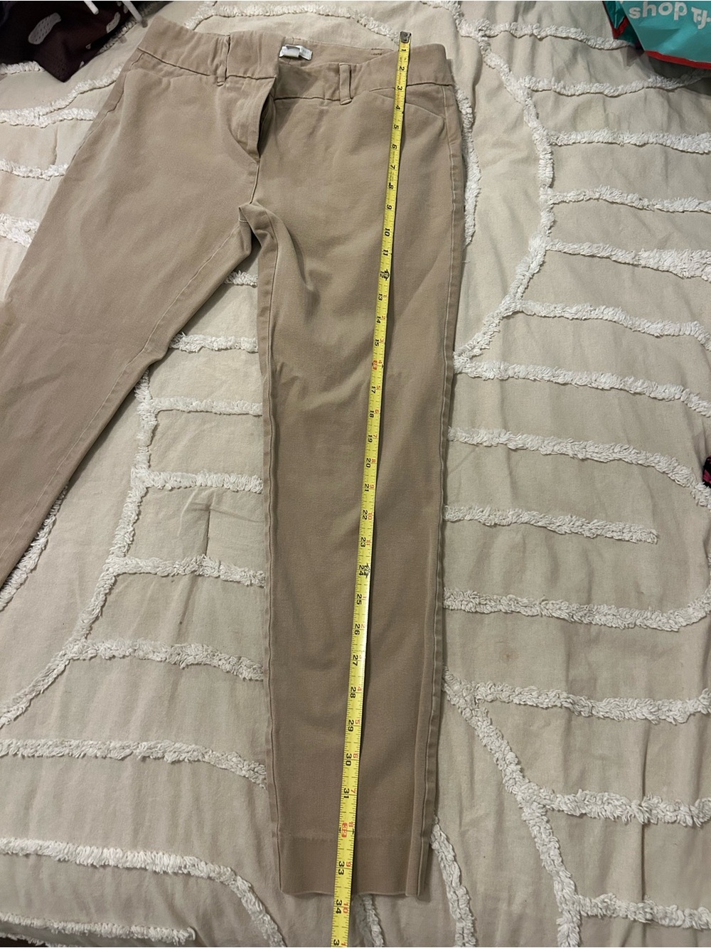 New York & Company Women's Cropped Khaki Chino Pants - Picture 5 of 7